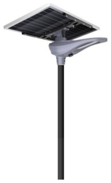 Lampa solarna All in 2 EVO SYSTEMS - oprawa LED 40W z panelem bifacjalnym 100W i wbudowanym akumulatorem LiFePO4